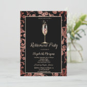 シャンパングラスの輝きが渦巻く引退 招待状 (スタンド正面)