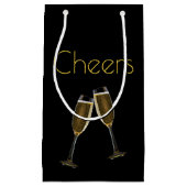 シャンパングラスクリンク スモールペーパーバッグ (正面)