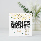 シャンパングラスススパークルバチェロレッテ 招待状 (スタンド正面)