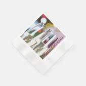 シャンパングラストースト 縁ありカクテルナプキン (角)