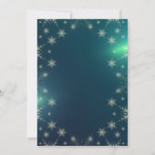 シャンパングラスホリデーカクテルクリスマス 招待状 (裏面)