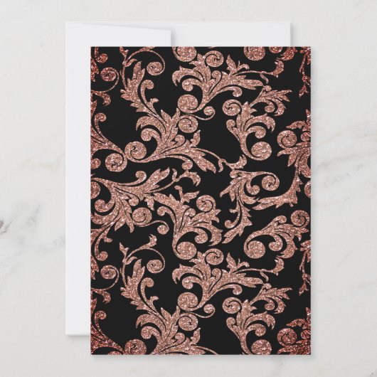 シャンパングラスポインセチア旋回リタイアパーティー 招待状 (裏面)