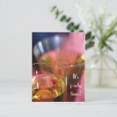 シャンパングラスポストカード – 招待されました インビテーションポストカード (スタンド正面)