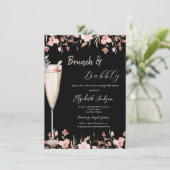 シャンパングラスワイルドフラワーズ招待状 招待状 (スタンド正面)