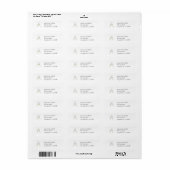 シャンパングラス差出人住所シール ラベル (フルシート)