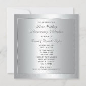 シャンパングラス25結婚周年 招待状 (裏面)