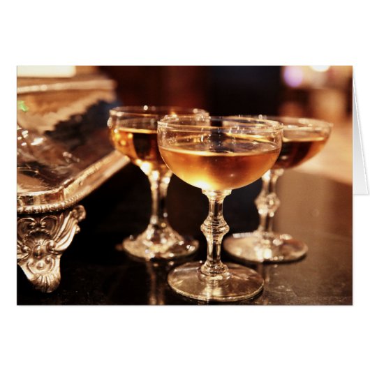 シャンパングラス ゴールドの乾杯 (正面横)