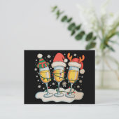 シャンパングラス サンタ トナカイ クリスマス (スタンド正面)