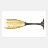 シャンパングラス ステッカー (正面)