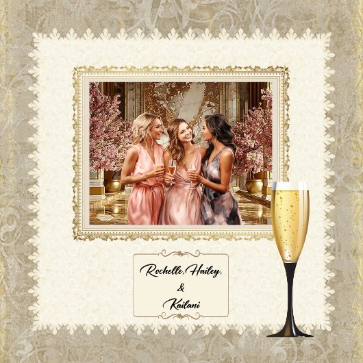 シャンパングラス ステッカー