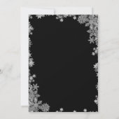 シャンパングラス ピンクのサンタクロース クリスマス パーティー 招待状 (裏面)