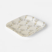 シャンパングラス ペーパープレート (傾斜あり)