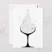 シャンパングラス ポストカード (正面/裏面)