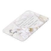 シャンパングラス&リングや輪サンキューユー結婚式の引き出物 マグネット (左側)