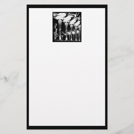 シャンパングラス 便箋 (正面)