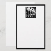 シャンパングラス 便箋 (正面/裏面)