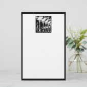 シャンパングラス 便箋 (スタンド正面)