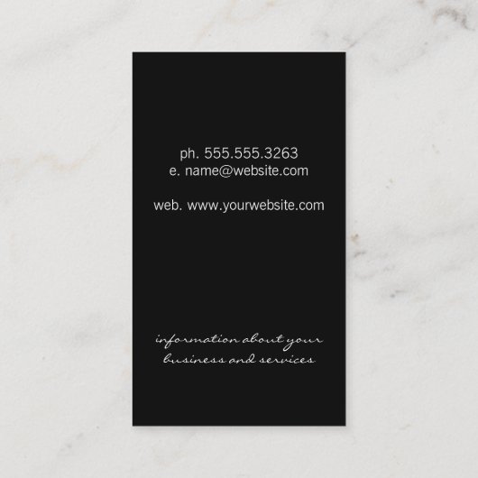 シャンパングラス 名刺 (裏面)