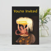 シャンパングラス 招待状 (スタンド正面)