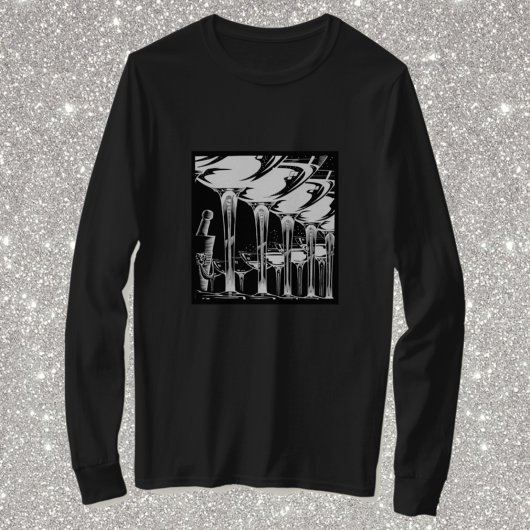 シャンパングラス Tシャツ