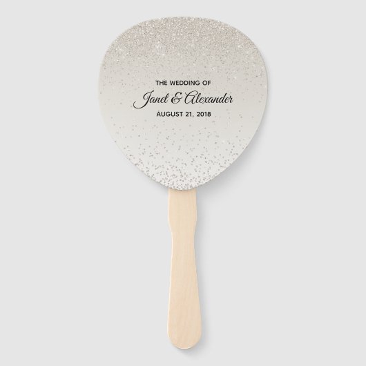 シャンパングリタリー結婚式 プログラムファン ハンドファン (裏面)