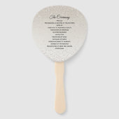 シャンパングリタリー結婚式 プログラムファン ハンドファン (正面)