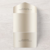 シャンパングリッタードリップスグきらきら光るラム結婚ズ オールインワン招待状 (外側)