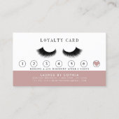 シャンパングリッターラッシュズブラウ化粧アーティスト ロイヤリティカード (裏面)