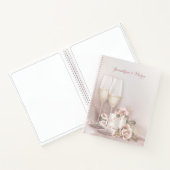 シャンパンケーキとバラ ノートブック (内部)