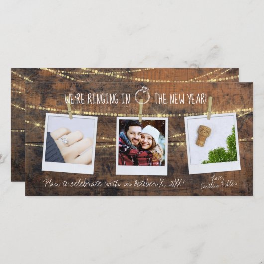 シャンパンコーク2021年新年素朴の節約日 (正面/裏面)