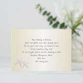 シャンパンゴールドのスターフィッシュ ウィッシングウェル カード (スタンド正面)