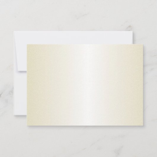 シャンパンゴールドのスターフィッシュ ウィッシングウェル カード (裏面)