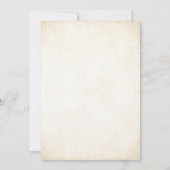 シャンパンゴールドのフェアリーテールクラウンワディング 招待状 (裏面)