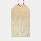 シャンパンゴールドの輝きと赤がクリスマスを祝う ギフトタグ (裏面)