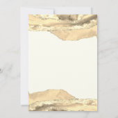シャンパンゴールド アゲート 50周年結婚記念日 招待状 (裏面)