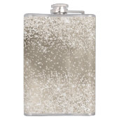 シャンパンゴールド ホワイト グリッツィ グリッター フラスク (裏面)