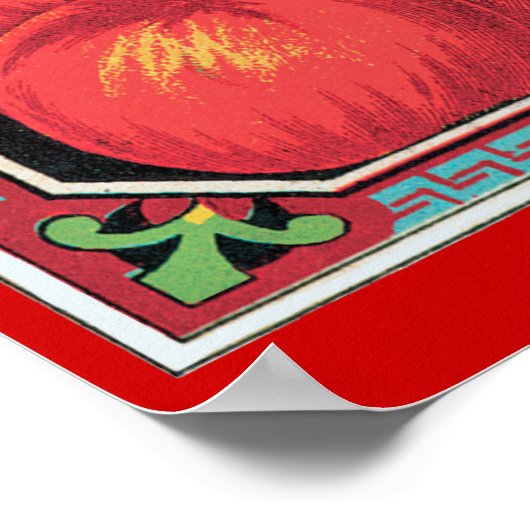 シャンパンサイダーヴィンテージアートプリント ポスター (角)