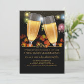 シャンパンサルートホリデーパーティ招待状 招待状 (スタンド正面)