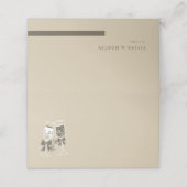 シャンパンサンドグリーン空白の結婚ズ プレイスカード (外部開封)