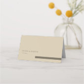 シャンパンサンドグリーン空白の結婚ズ プレイスカード (裏面)