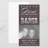 シャンパンシアタービルSAVE THE DATE Photo Card セーブザデート (正面/裏面)