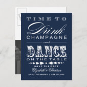 シャンパンシアターBill Save the Dateはがき 案内ポストカード (正面/裏面)