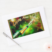 シャンパンシポップ・アートのール 長方形シール (封筒)