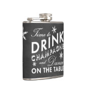 シャンパンシャルボードホリデーフラスコを飲む時間 フラスク (右)