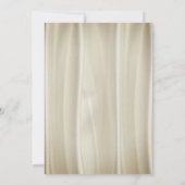 シャンパンシルクと金ゴールドレース 招待状 (裏面)