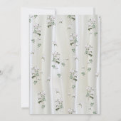 シャンパンシルクに描かれた白い水彩ローズ (裏面)