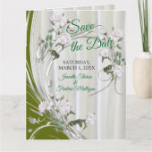 シャンパンシルク絵を描の白水色バラ カード (正面)