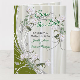 シャンパンシルク絵を描の白水色バラ カード