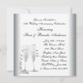 シャンパンシルバー25周年パーティー 招待状 (裏面)