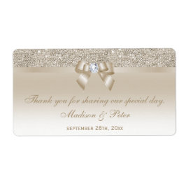 シャンパンシークンボーブリボンダイヤモンドのお願い ラベル